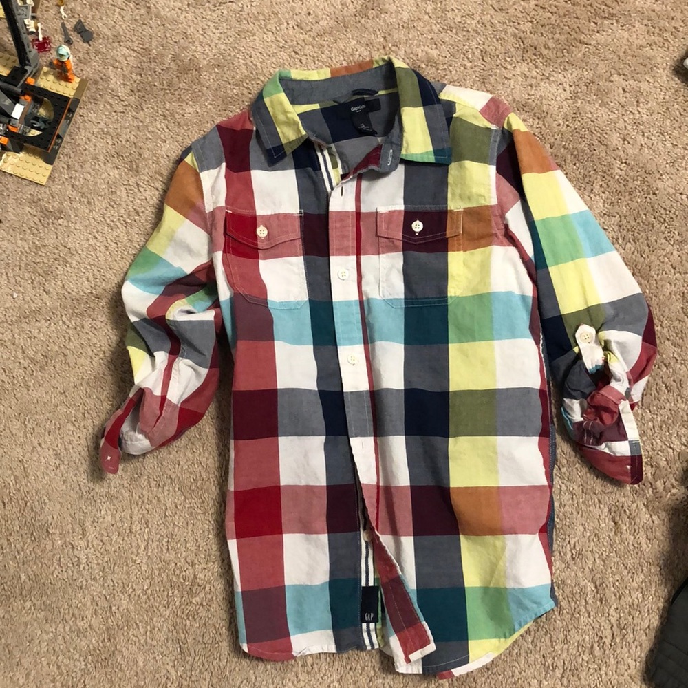 Gap boys 10-11 button up shirt